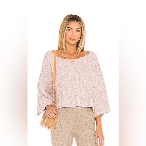Free People Good Day Pullover in Mauve Mousse - Picture 1 of 2